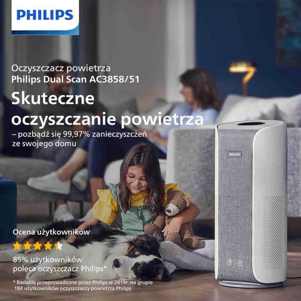 Philips Filtr NanoProtect HEPAusuwa cząsteczki 100x mniejsze niż standardowy filtr HEPA